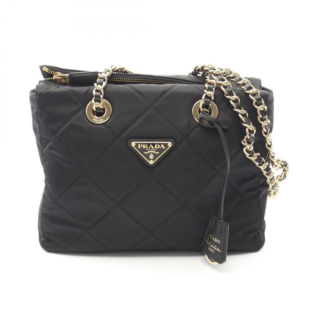 Prada Re Edition Shoulder Bag Saffiano Leather Black